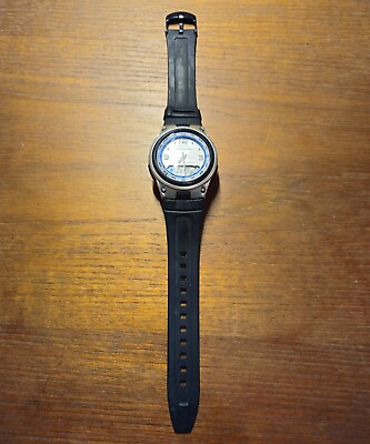 #ad Casio Fishing Gear Illuminator Wrist Watch Model 3768 AW 82 Wristwatch Compass $9.99