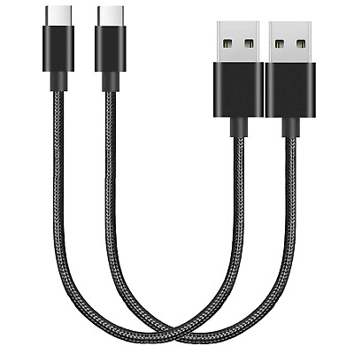 #ad Short Chargers 10 inch USB Type C to USB A Fast Cable Cords High Speed Data 2x $7.70