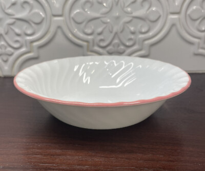 #ad Replacement  Corelle by Corning Peony Swirl Cereal Bowls Pink Edge 7 1 8quot; across $10.00