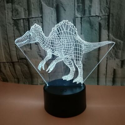 #ad 3D illusion Dinosaur LED USB table Night Light Lamp Bedroom Decors Child Gift $12.71