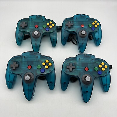 #ad Nintendo N64 Ice Blue Controller OEM 1 Tested amp; Working Good Stick PLEASE READ $39.97
