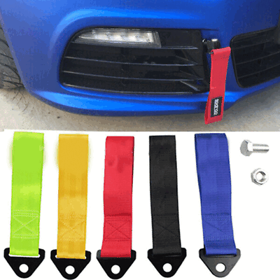 #ad Universal Tow Strap Belt Towing Hook Rope High Strength Nylon For JDM Racing Car $7.85