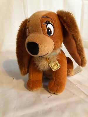 #ad Disney Lady amp; the Tramp Plush Stuffed Animal Just Play 7” Store Parks Exclusive $14.99