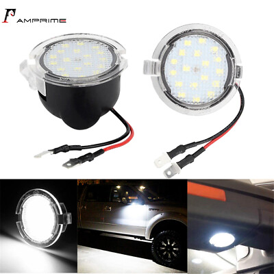 Xenon White LED Puddle Lights For Ford Taurus Edge Flex F150 Side Mirror Lights $7.99