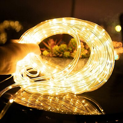 #ad Super Bright Solar LED Rope Strip Lights Outdoor Camping Garden Atmosphere Light $15.99