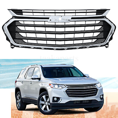 #ad Front Bumper Upper Grille Grill Chrome For Chevy Chevrolet Traverse 2018 2021 $125.99