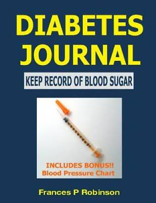 #ad Diabetes Journal: Keep Record of Blood Sugar Paperback ACCEPTABLE $9.18