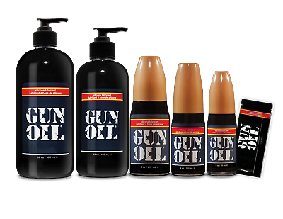 #ad GUN OIL Silicone Based Personal Lubricant Premium Glide Long Lasting Sex Lube $94.95