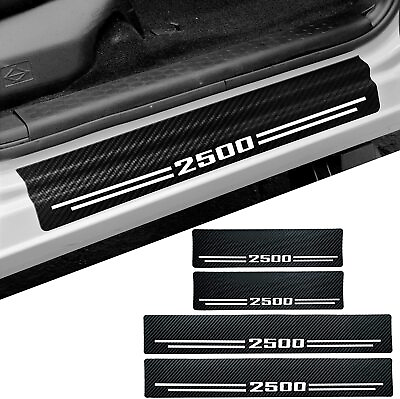 #ad 4x For Chevy Silverado 2500 Cab Accessories Door Sill Plate Threshold Protector $13.59