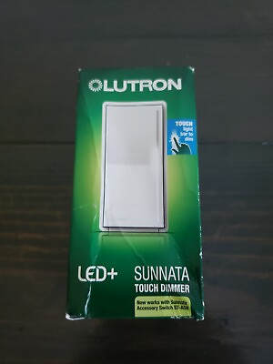 #ad Lutron Sunnata Touch Dimmer Switch STCL 153MR WH White LED White New U $19.71