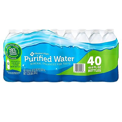 #ad Member#x27;s Mark Purified Water 16.9 fl. oz. 40 pk. $23.99