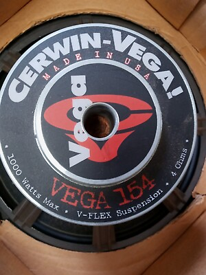 #ad Cerwin Vega V154 Vega Series 1000W 15quot; 4 ohm Car Audio Subwoofer NIB Made in USA $299.99