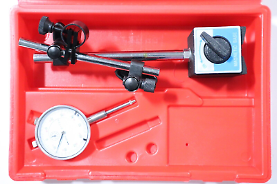 #ad 2 pc INSPECTION SET: MAG BASE and 1quot; DIAL INDICATOR $34.75