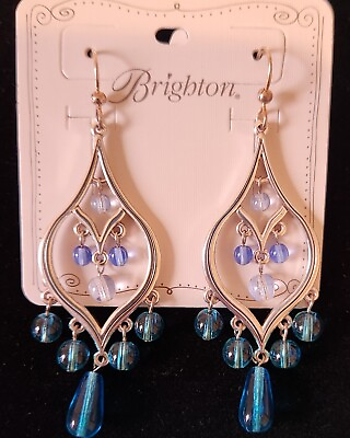 #ad Brighton NEW Prism Lights Teardrop French Wire Earrings with Jewelry Pouch $42.00