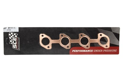 #ad SCE Gaskets 4046 Ford V8 Pro Copper Exhaust Gaskets 1.50 x 1.50 in. Port Pair $42.37