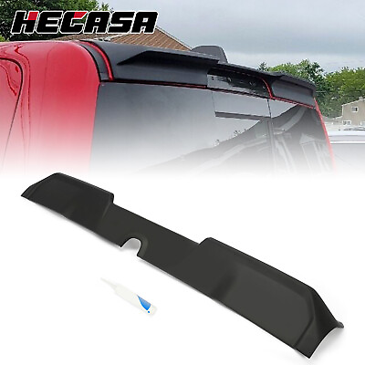 #ad For 19 21 22 Dodge Ram 1500 Crew Cab Matte Black Roof Rear Cab Spoiler Wing 1PC $95.99