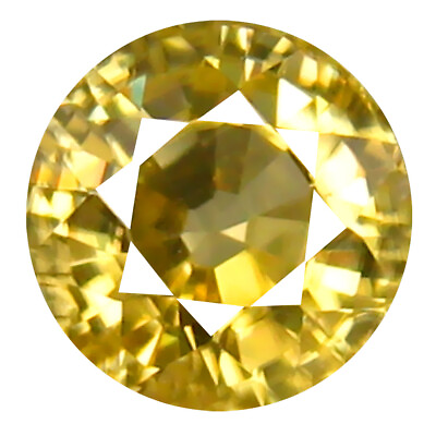 #ad 1.13 ct AAA Superb Round Shape 5 x 5 mm Yellow Zircon Natural Gemstone $38.99