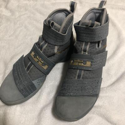 #ad Men 9.0US Nike Lebron Soldier 10 X Cool Grey Original Limited Shoes Sneaker Coll $129.37