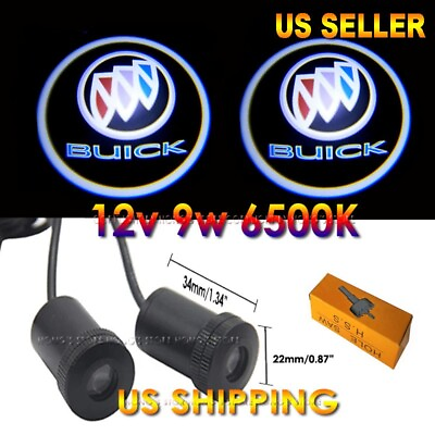 #ad 2Pcs 3D 9w Cree Ghost Shadow Projector Laser Logo LED Lights Courtesy Buick $20.90