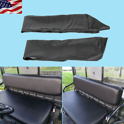 #ad Black Leather Seat Cover Upper amp; Bottom For Kawasaki Mule 2500 KAF620C 1994 2000 $34.99