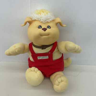 #ad Vintage 1980s CPK Cabbage Patch Kids Koosa Pet Dog Soft Body Baby Doll Plush $30.00
