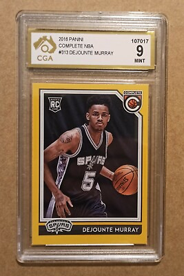 #ad Dejounte Murray Rookie RC Panini Complete GOLD 2016 17 #313 CGA 9 MINT not PSA AU $450.00