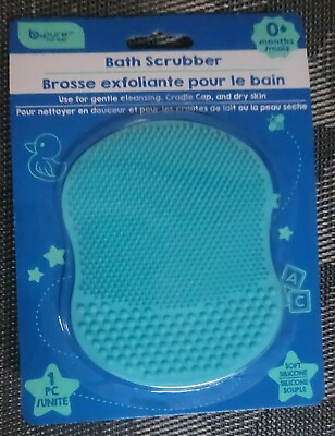 #ad Baby Bath Silicon Scrubber Brush Massager Exfoliator; Great for Cradle Cap $1.95