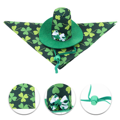 #ad Dog Bib Green Hats Adorable Party Pet Funny Outfit Accessories The Cat $8.49