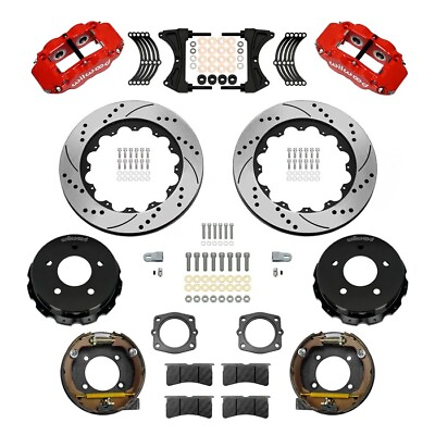 #ad Wilwood Rear Brake kit Fits 88 98 Chevy C1500 14quot; Rotors4 Piston Calipers OBS $2190.68