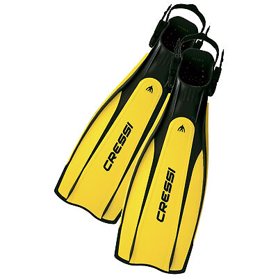#ad Open Box Cressi Pro Light Open Heel Scuba Dive Fins Yellow Size: Medium Large $51.00