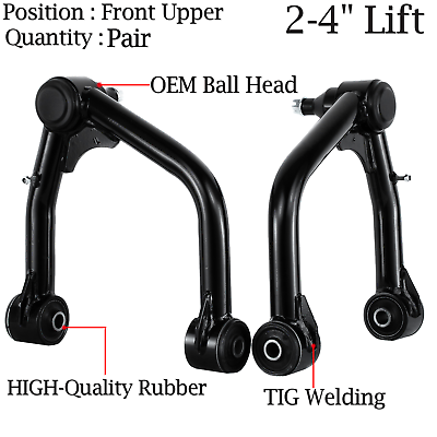 #ad Adjustable Front Upper Control Arms 2 4quot; Lift for 07 2022 Toyota Sequoia Tundra $86.99