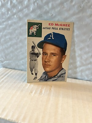 #ad 1954 topps baseball card # 215 Ed Mc Ghee Ref# 33 $5.50
