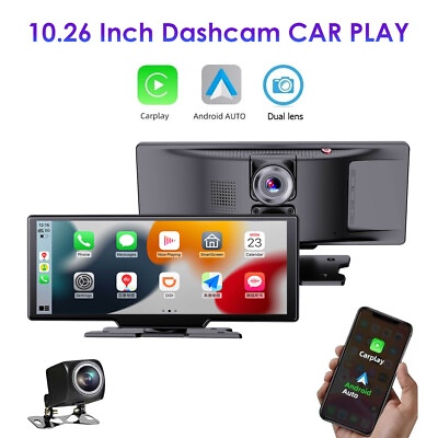 #ad 10.26inch 1080P Touch Screen 2K Dash Cam Car Wireless CarPlay Android Auto USA $112.98