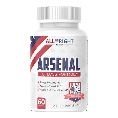 #ad All Right Nutrition ARSENAL Fat Burner amp; Energy Dietary Supplement 60 Capsules $28.95