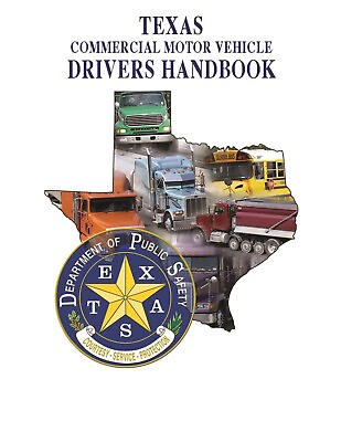 #ad Drivers License Training Manual Fits Commercial CDL Training Texas Handbook CDL $19.97