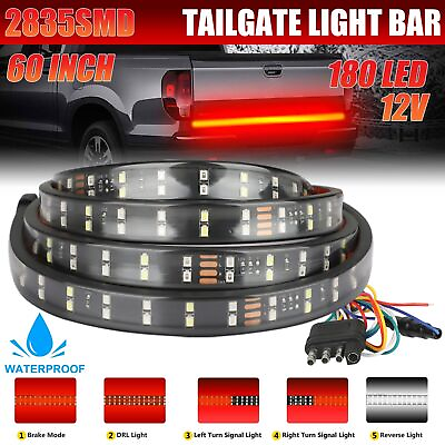 #ad #ad 60quot; Truck Tailgate LED Light Bar Sequential Signal Brake Reverse Stop Tail Strip $14.99