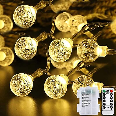 Outdoor String Lights Battery Operated 30LED Fairy Light Remote Christmas Garden $13.99