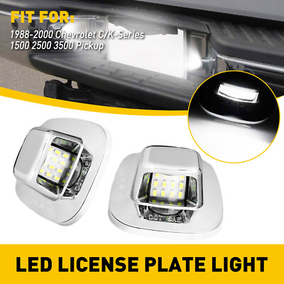 License Light Plate Lens for Chrome Tahoe Chevy C K 1500 2500 Truck Pickup $13.99