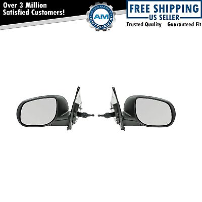 #ad Side View Mirrors Manual Remote Lever Left amp; Right Pair Set for 10 13 Kia Forte $96.26