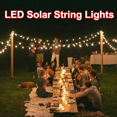 50 LED Solar String Lights Patio Party Yard Garden Wedding Waterproof Outdoor $10.79