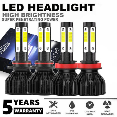 #ad For Lexus ES350 2010 2013 2014 2015 High Low Beam Combo LED Headlight Bulbs 4x $39.99