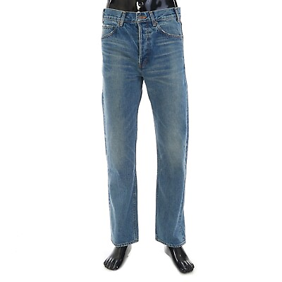 #ad #ad CELINE 1100$ Kurt Jeans Union Wash Denim Mid Rise Straight Leg $722.50