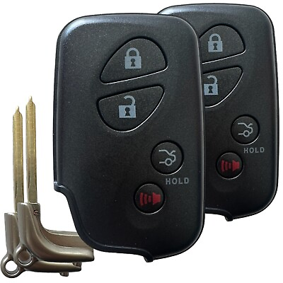 #ad 2 NEW Lexus 4 button SMART Proximity Remote key Fob HYQ14AAB quot;Equot; Board Sedan $89.95
