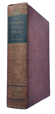 #ad The Complete Roman Drama Plautus Terence Seneca Vol 2 Duckworth Hardcover 1942 $19.95
