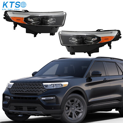 #ad Headlights Headlamp For 2020 2023 Ford Explorer XLT Limited LED w DRL RightLeft $686.82