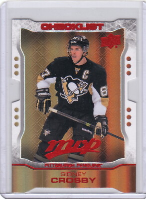 #ad 14 15 Upper Deck MVP Colors and Contours Die Cut Gold 200 Sidney Crosby Penguins $29.95