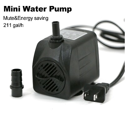 #ad Mini Water Pump 211GPH Quiet 110V High Pressure Fish Tank Powerhead Submersible $14.85