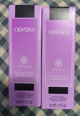 #ad 2 Avon Womens Fragrance Odyssey Cologne Sprays 1.7 oz New In Box $22.00
