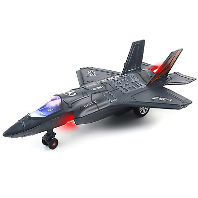 #ad 1 72 Fighter Aircraft F35 Jet Light amp; Sound Alloy Model W Display Stand Gift c $26.39