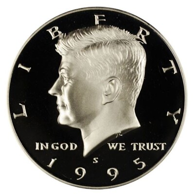 #ad 1995 S Proof Kennedy Half Dollar Uncirculated US Mint $3.19